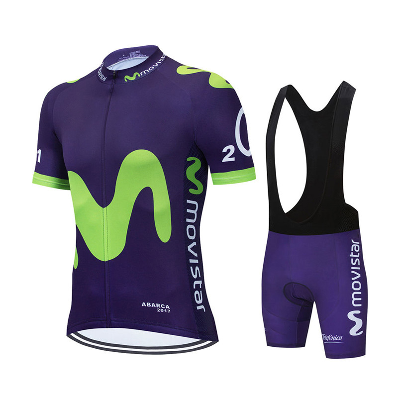 New Summer Movistar Team Cycli - Cycling Bib Shorts 评论和价格