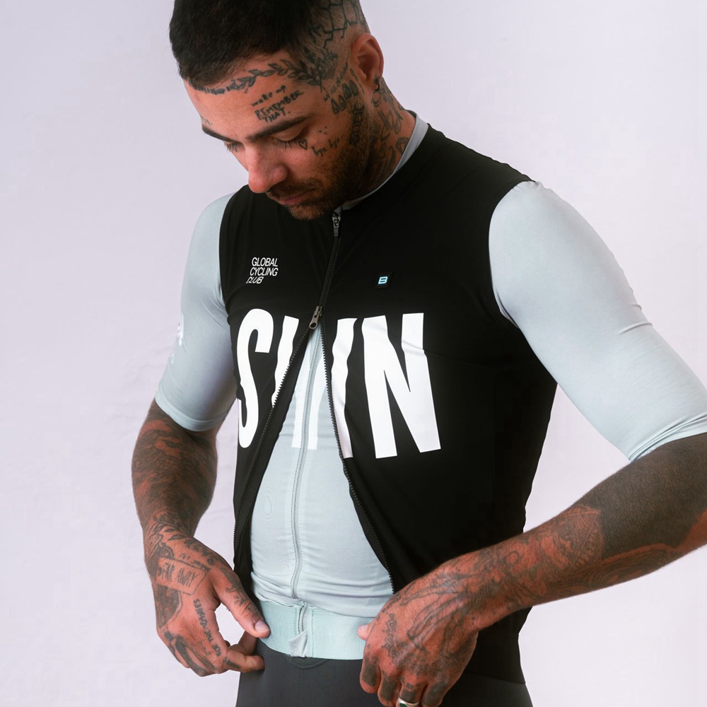 Silver gray short sleeved cycl - Cycling Bib Shorts 评论和价格